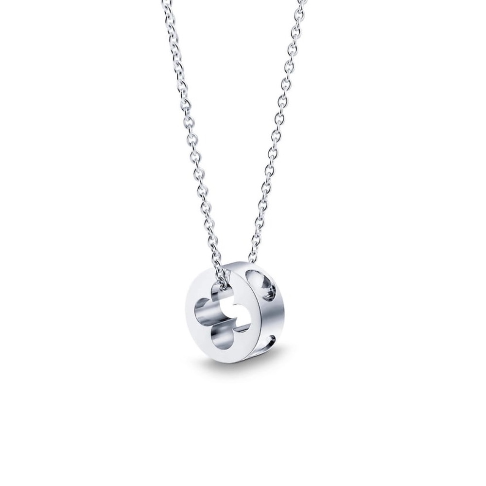 Louis Vuitton White Gold EMPREINTE PENDANT